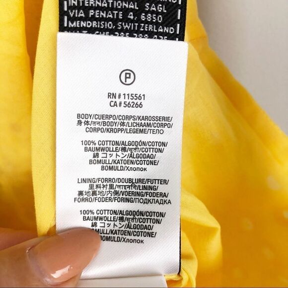 7 FOR ALL MANKIND | Yellow Eyelet Cropped Tank M - Picture 9 of 10